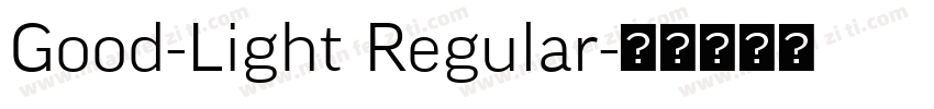 Good-Light Regular字体转换